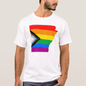 Arkansas State Pride LGBTQ Progress Pride T-shirt (Voorkant)