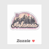 Arkansas State Retro  Sticker (Vel)