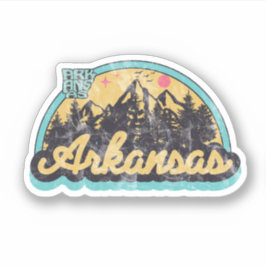 Arkansas State Retro  Sticker