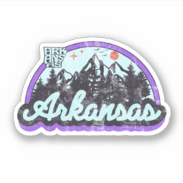 Arkansas State Retro  Sticker