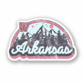 Arkansas State Retro  Sticker