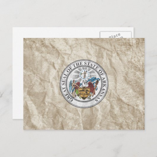 Arkansas State Seal Briefkaart (Voorkant / Achterkant)
