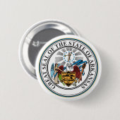 Arkansas State Seal Emblem Ronde Button 5,7 Cm (Voorkant /achterkant)