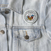 Arkansas State Seal Emblem Ronde Button 5,7 Cm (In situ)