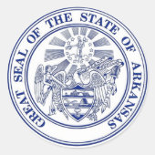 Arkansas State Seal Sticker (Voorkant)