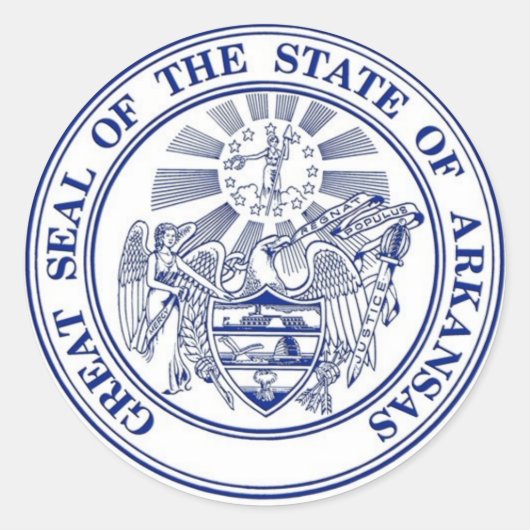 Arkansas State Seal Sticker (Voorkant)
