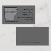 Arkansas State Visitekaartje gebeeldhouwd stenen l (Voorkant / Achterkant)