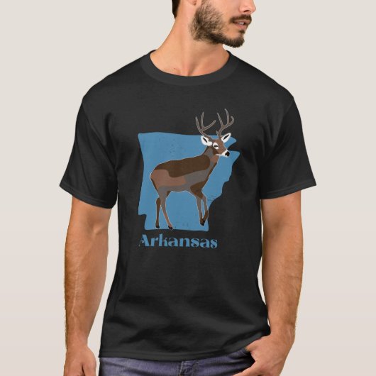 Arkansas State White Tailed Deer T-shirt (Voorkant)