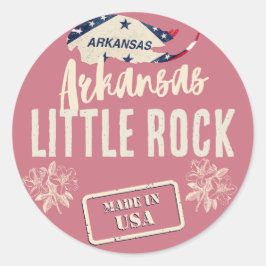 Arkansas Steden Ronde Sticker
