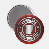 "Arkansas Steel" magneten (rood) (Voorkant / Achterkant)