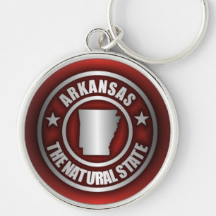 "Arkansas Steel"-Sleutelhangers (rood) Sleutelhanger