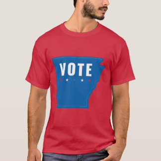 Arkansas stemt voor blauw democratisch patriottism t-shirt