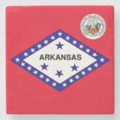 Arkansas Stenen Onderzetter (Voorkant)
