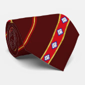 Arkansas strepen vlag stropdas (Opgerold)