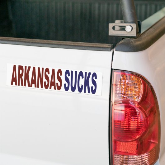 Arkansas Sucks Bumpersticker (Op Truck)