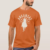 Arkansas Sunrise Cowboy Off White beroemd gemaakt  T-shirt (Voorkant)