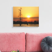 Arkansas Sunrise op Millwood Lake Canvas Afdruk (Insitu (Woonkamer))