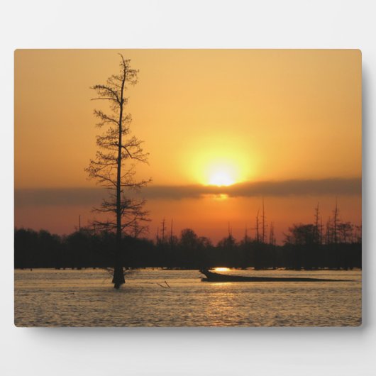 Arkansas Sunrise op Millwood Lake Canvas Print Fotoplaat (Voorkant)