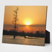 Arkansas Sunrise op Millwood Lake Canvas Print Fotoplaat (Zijkant)