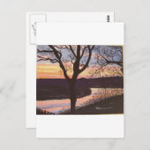 Arkansas Sunset Painting Briefkaart (Voorkant / Achterkant)