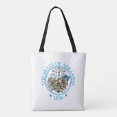 Arkansas-teken Tote Bag (Achterkant)
