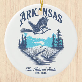 Arkansas The Natural State Keramisch Ornament