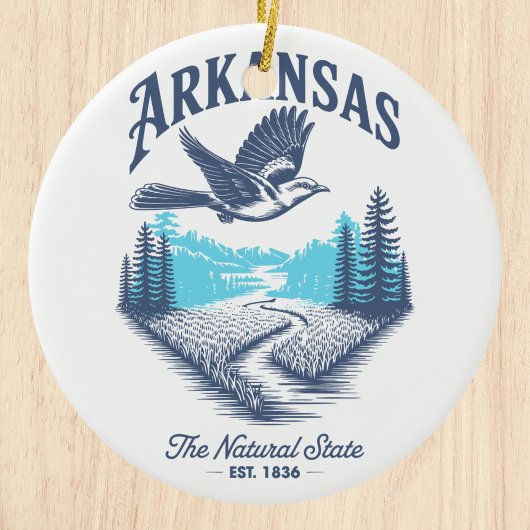 Arkansas The Natural State Keramisch Ornament