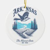 Arkansas The Natural State Keramisch Ornament (Voorkant)