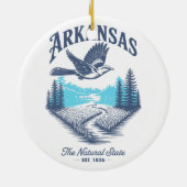 Arkansas The Natural State Keramisch Ornament (Achterkant)