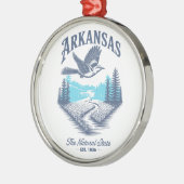 Arkansas The Natural State Metalen Ornament (Links)