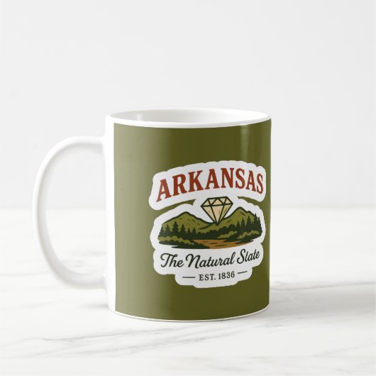 Arkansas - The Natural State Mug Koffiemok (Links)