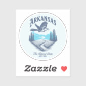 Arkansas The Natural State Sticker (Vel)