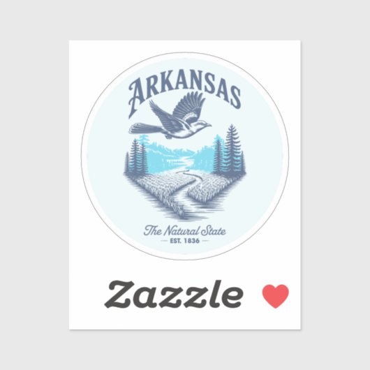 Arkansas The Natural State Sticker (Vel)