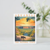Arkansas the Natural State USA Travel Place Briefkaart (Staand voorkant)