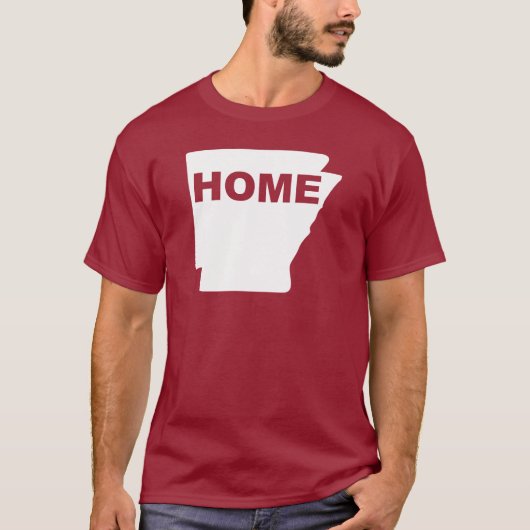 Arkansas Thuis Weg Van Staat T-Shirt Tees (Voorkant)