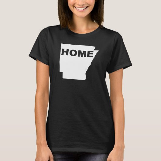 Arkansas Thuis Weg Van Staat T-Shirt Tees (Voorkant)