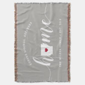 Arkansas Thuisstaat Gepersonaliseerd Deken (Voorkant Verticaal)