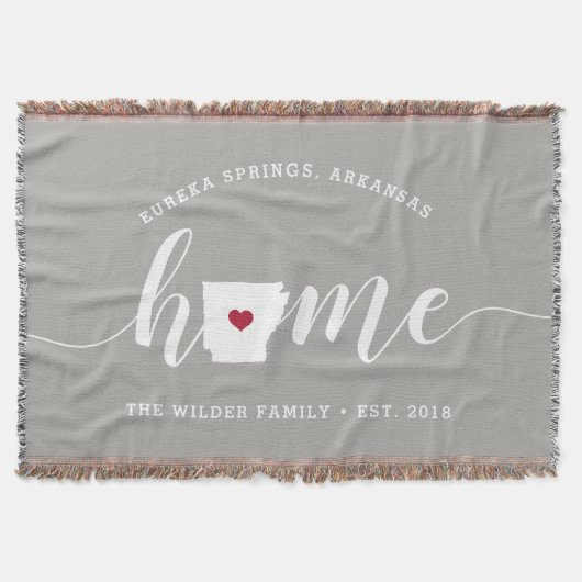 Arkansas Thuisstaat Gepersonaliseerd Deken (Voorkant)