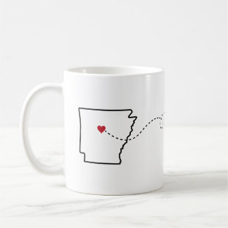 Arkansas to Illinois - Heart2Heart Coffee Mok