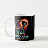 Arkansas Totaal Zonneverduistering 2024 T Rex D Koffiemok (Links)