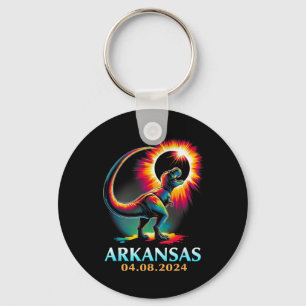 Arkansas Totaal Zonneverduistering 2024 T Rex D Sleutelhanger