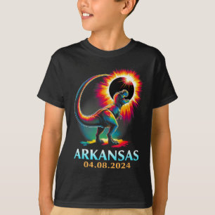 Arkansas Totaal Zonneverduistering 2024 T Rex D T-shirt