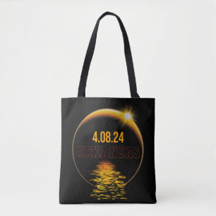 Arkansas Total Solar Eclipse April 8 2024 Verenigd Tote Bag