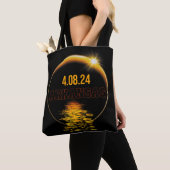 Arkansas Total Solar Eclipse April 8 2024 Verenigd Tote Bag (Dichtbij)