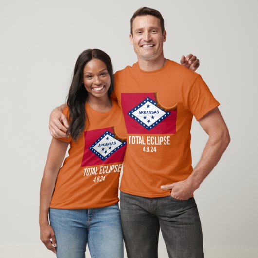 Arkansas totale eclips 8 april 2024 t-shirt (Unisex)