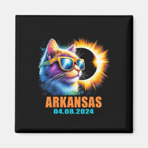 Arkansas Totale Zonneverduistering 2024 Cat Zonnev Magneet
