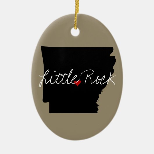 Arkansas Town Keramisch Ornament (Voorkant)