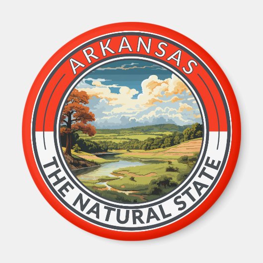Arkansas Travel Art Badge Magneet (Voorkant)