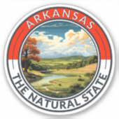 Arkansas Travel Art Badge Sticker (Voorkant)