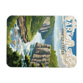 Arkansas Travel Art Vintage Magneet (Horizontaal)